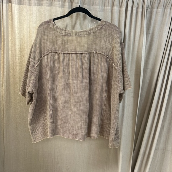 NWT Mushroom Cotton Gauze Top - Easel - Picture 2 of 6